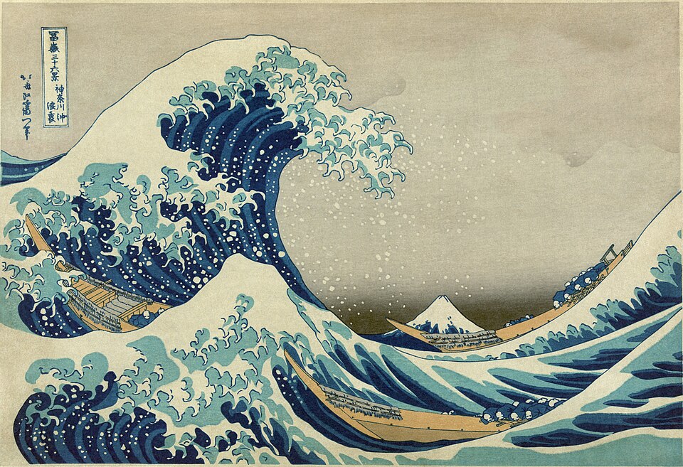 The Great Wave, Katsushika Hokusai, 1830-1833